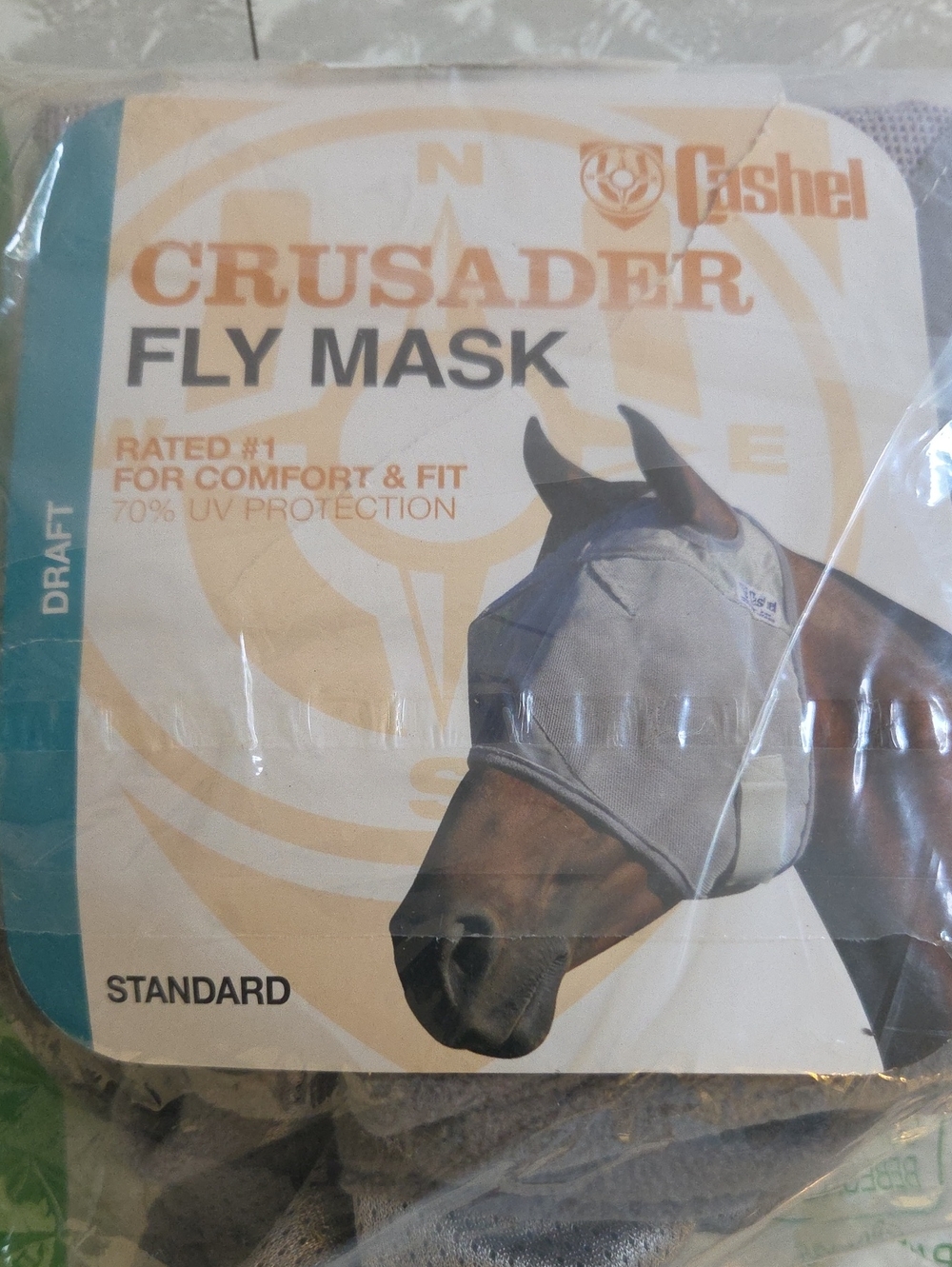 Crusader Fly Mask in Light Gray
